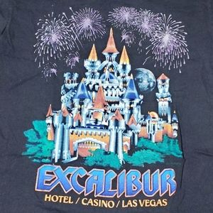 Vtg Excalibur Vegas Tee Shirt Medium